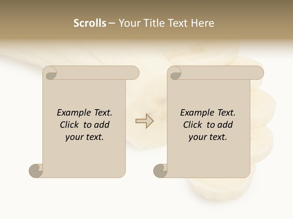 A Bunch Of Bananas On A White Background PowerPoint Template