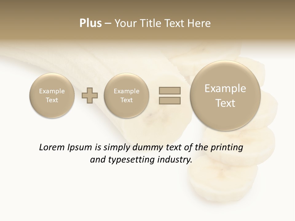 A Bunch Of Bananas On A White Background PowerPoint Template