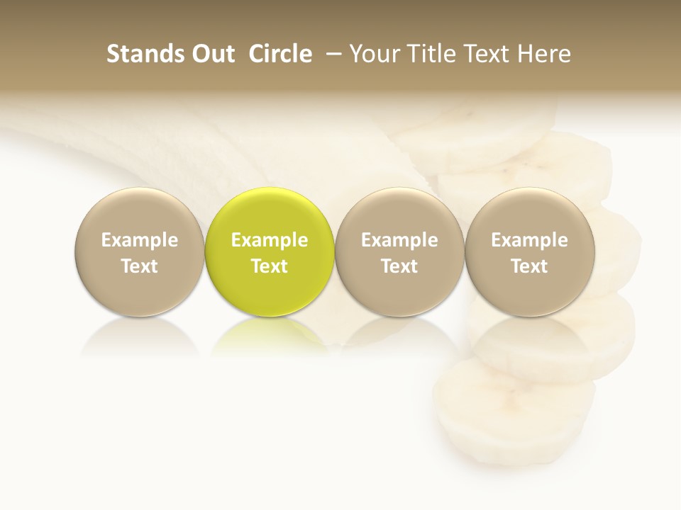 A Bunch Of Bananas On A White Background PowerPoint Template