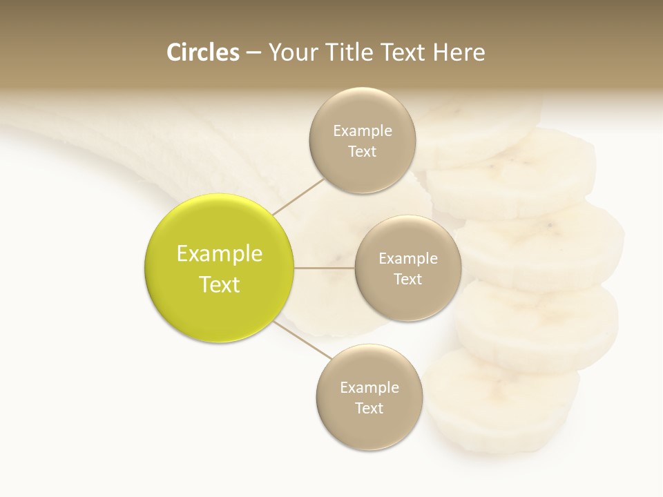A Bunch Of Bananas On A White Background PowerPoint Template