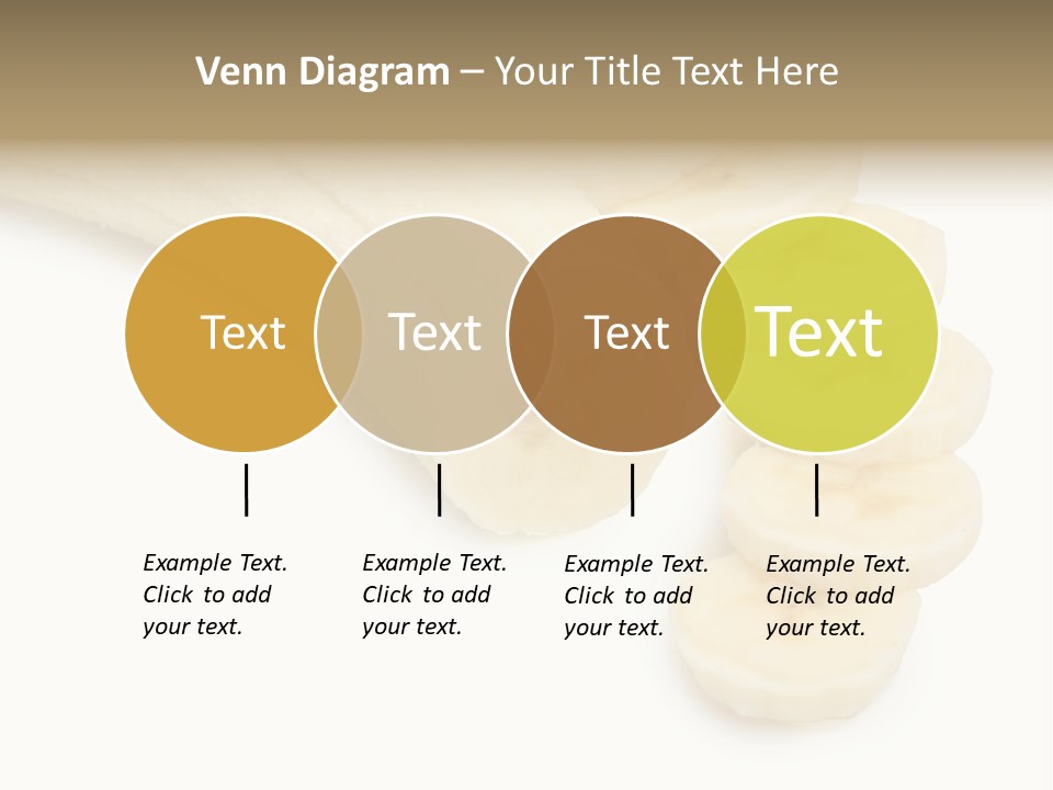 A Bunch Of Bananas On A White Background PowerPoint Template