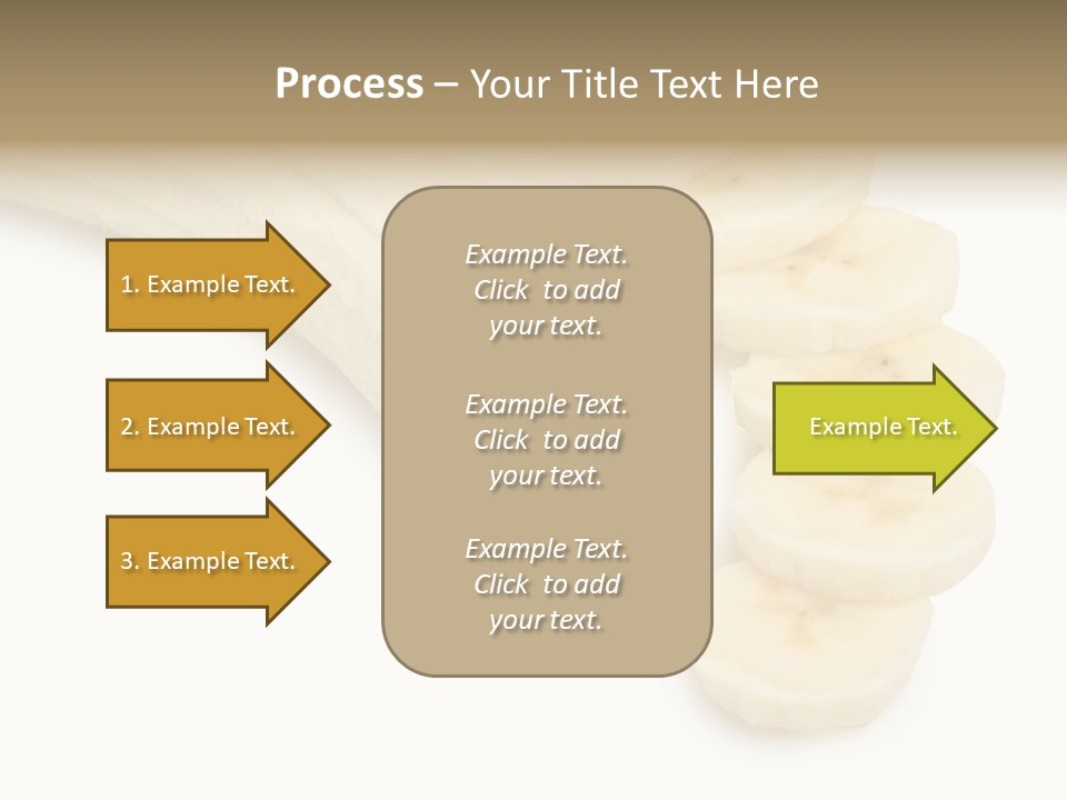 A Bunch Of Bananas On A White Background PowerPoint Template