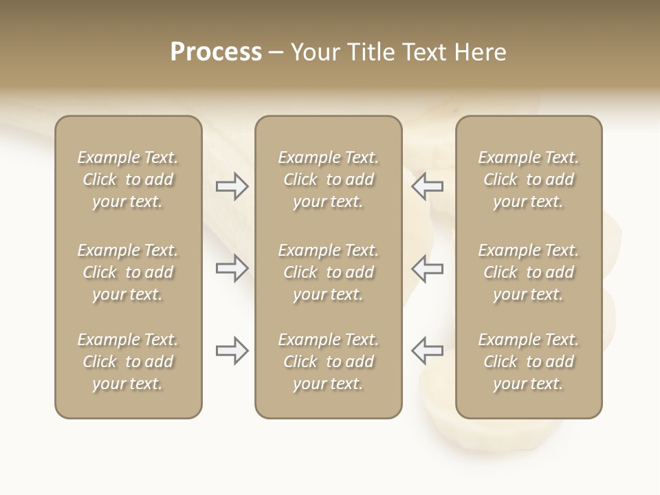 A Bunch Of Bananas On A White Background PowerPoint Template