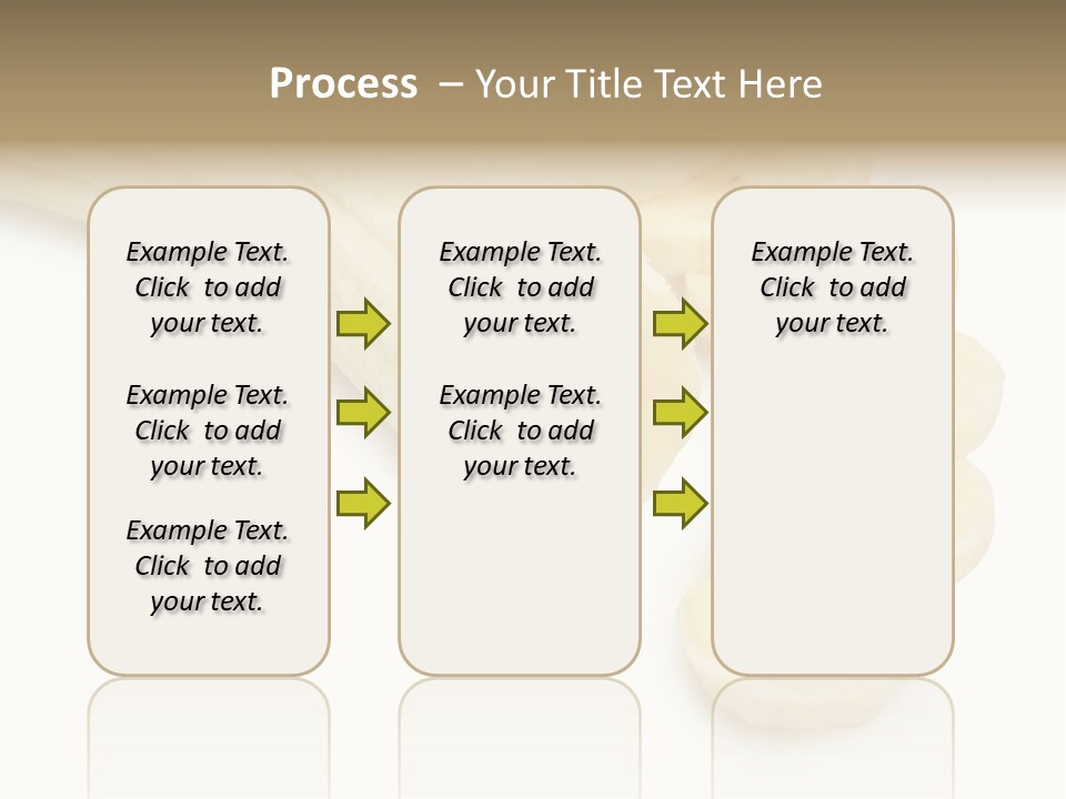 A Bunch Of Bananas On A White Background PowerPoint Template