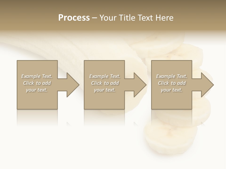 A Bunch Of Bananas On A White Background PowerPoint Template