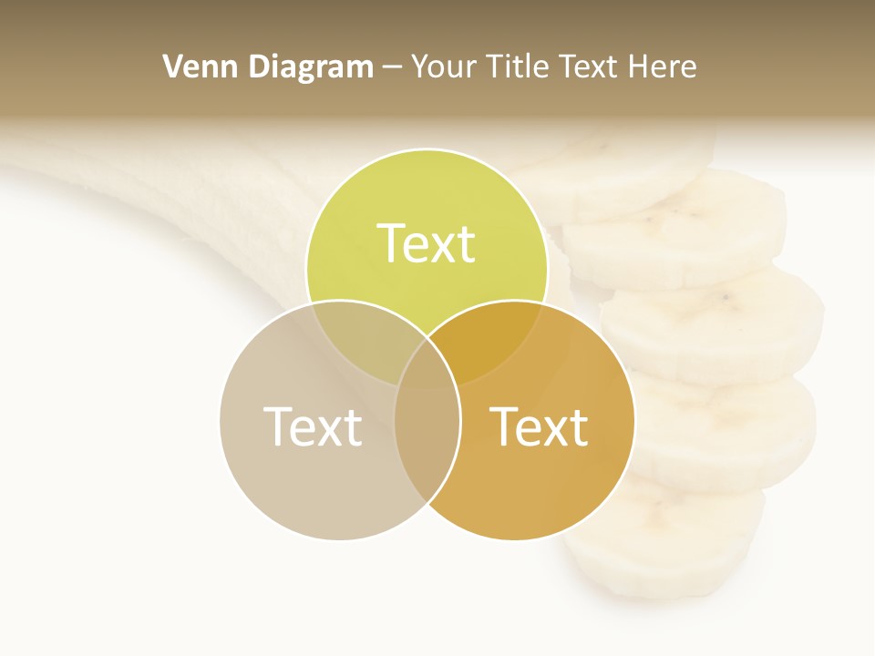A Bunch Of Bananas On A White Background PowerPoint Template