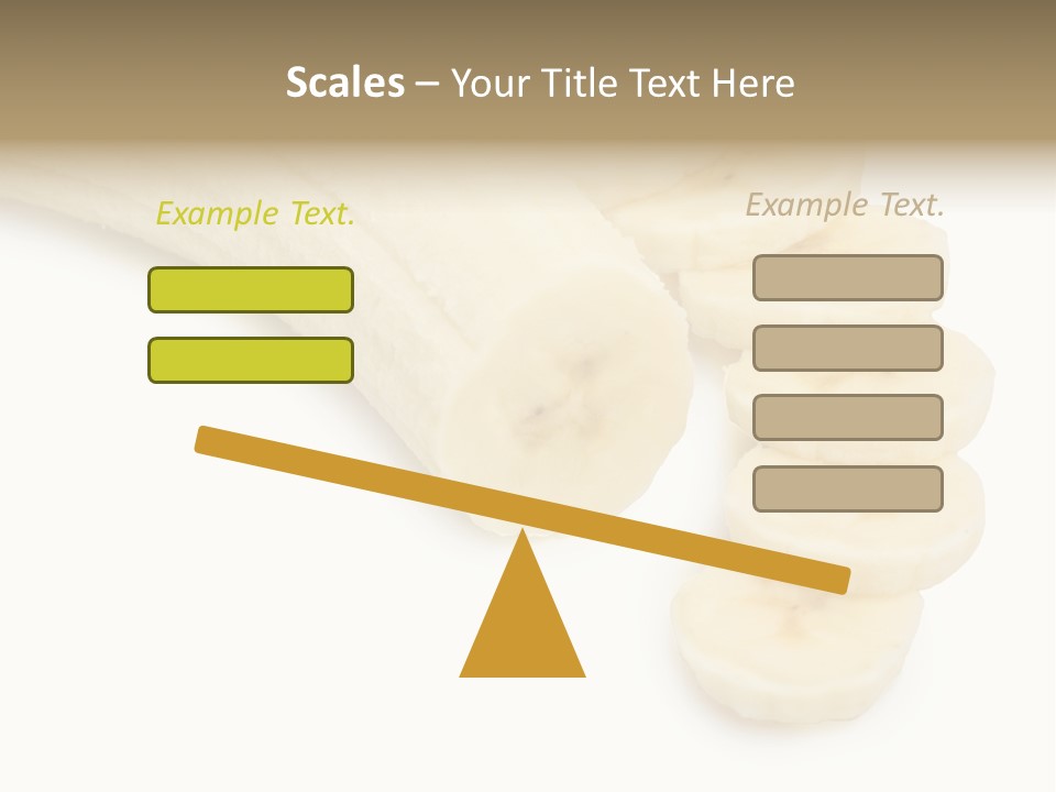 A Bunch Of Bananas On A White Background PowerPoint Template