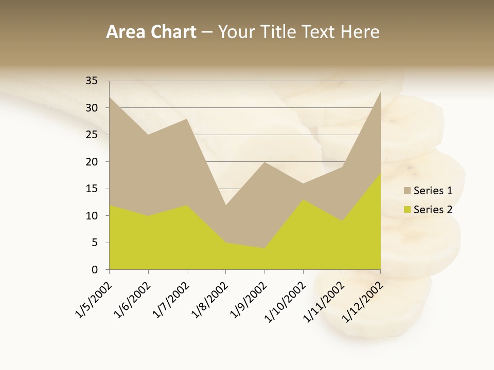 A Bunch Of Bananas On A White Background PowerPoint Template