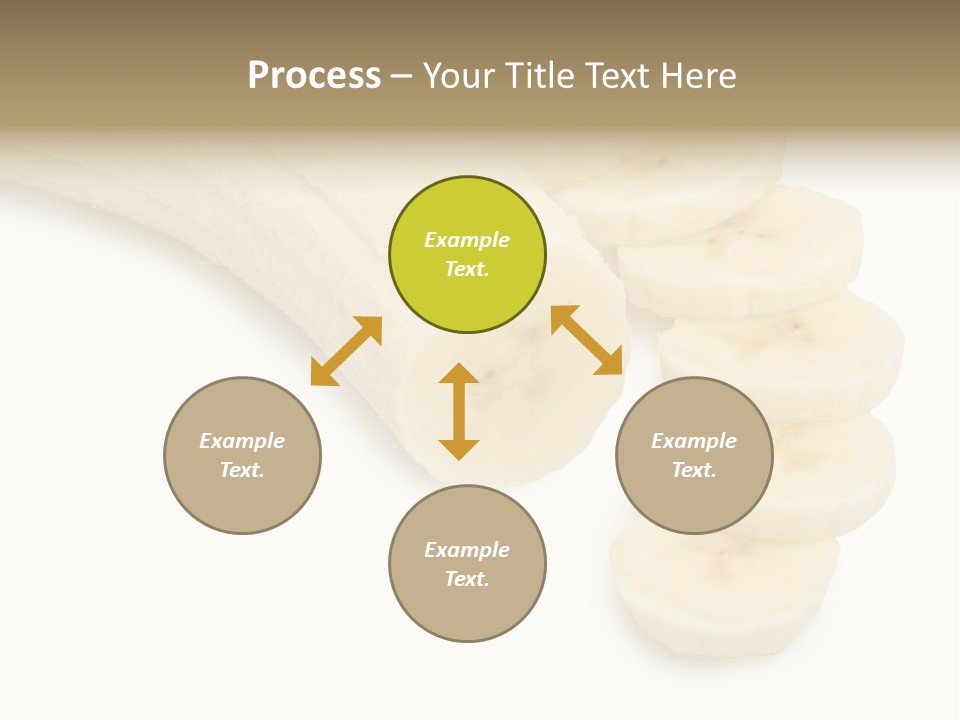 A Bunch Of Bananas On A White Background PowerPoint Template