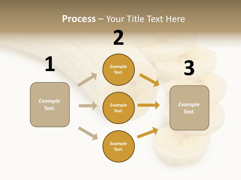 A Bunch Of Bananas On A White Background PowerPoint Template