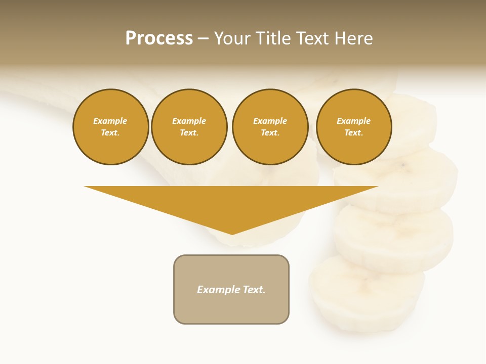 A Bunch Of Bananas On A White Background PowerPoint Template