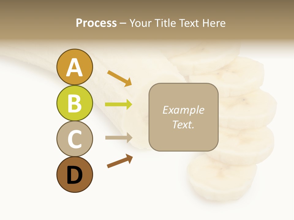 A Bunch Of Bananas On A White Background PowerPoint Template