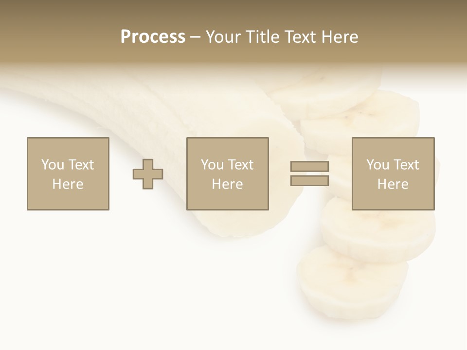 A Bunch Of Bananas On A White Background PowerPoint Template