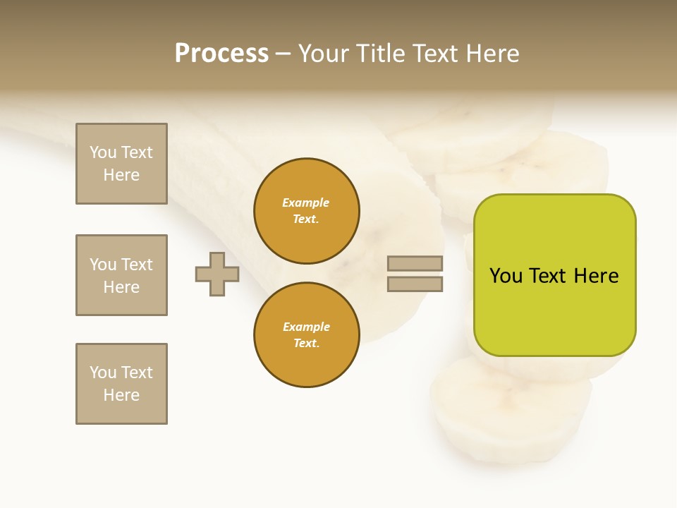 A Bunch Of Bananas On A White Background PowerPoint Template