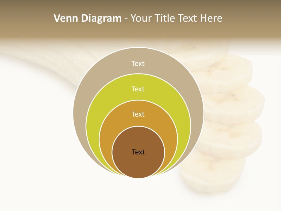 A Bunch Of Bananas On A White Background PowerPoint Template