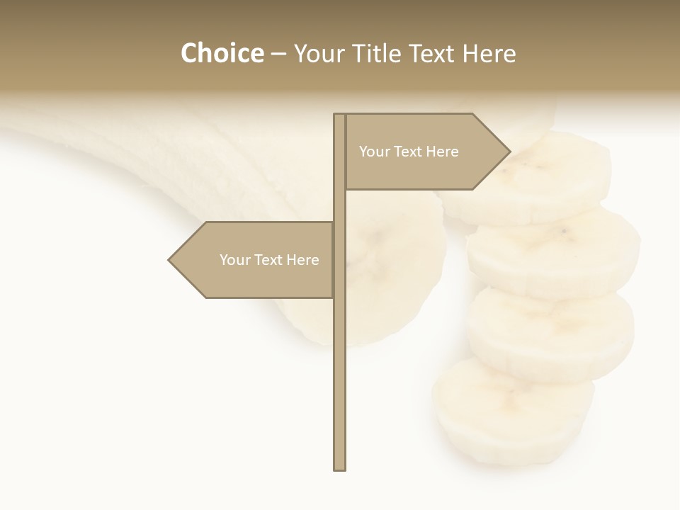 A Bunch Of Bananas On A White Background PowerPoint Template