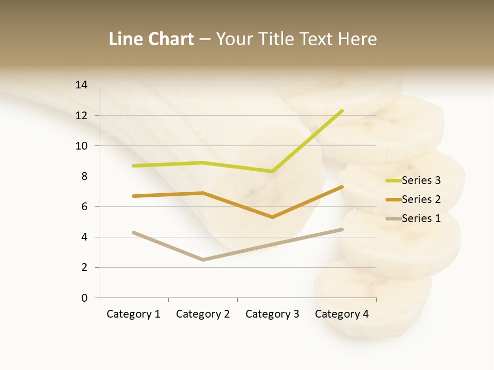 A Bunch Of Bananas On A White Background PowerPoint Template