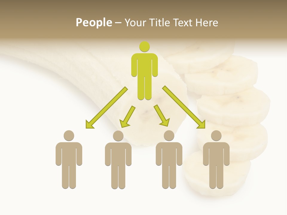 A Bunch Of Bananas On A White Background PowerPoint Template