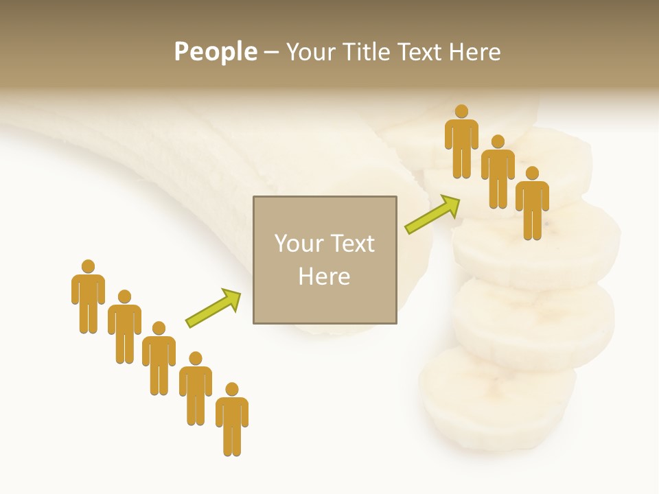 A Bunch Of Bananas On A White Background PowerPoint Template