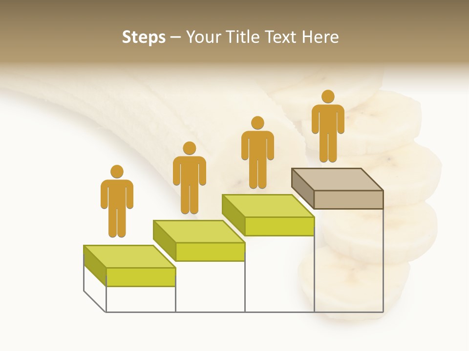 A Bunch Of Bananas On A White Background PowerPoint Template