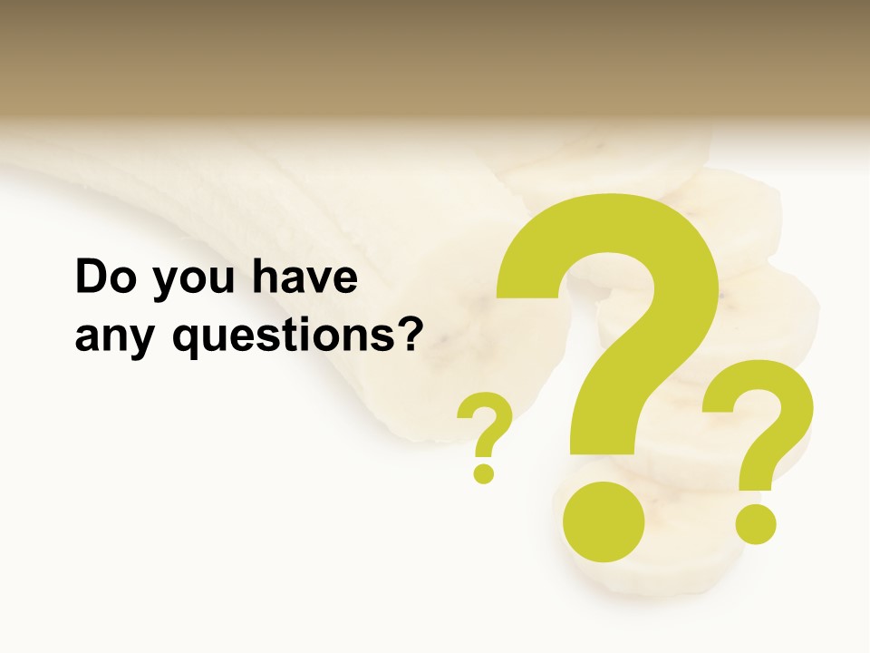 A Bunch Of Bananas On A White Background PowerPoint Template