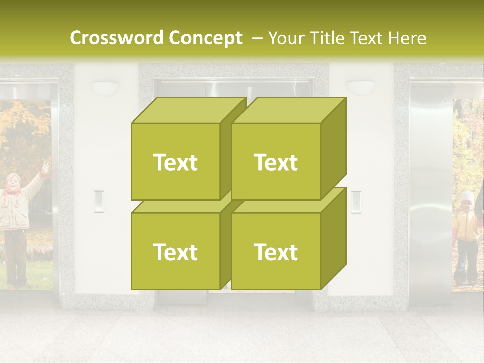 Young Floor Door PowerPoint Template
