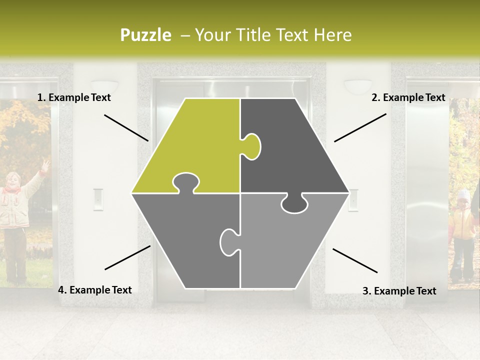 Young Floor Door PowerPoint Template
