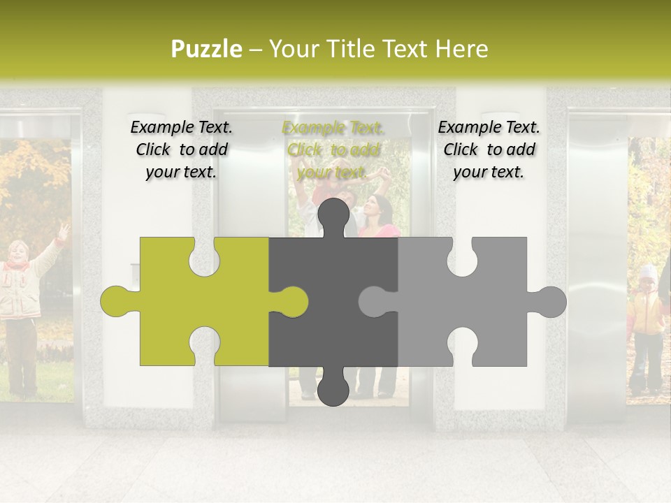 Young Floor Door PowerPoint Template