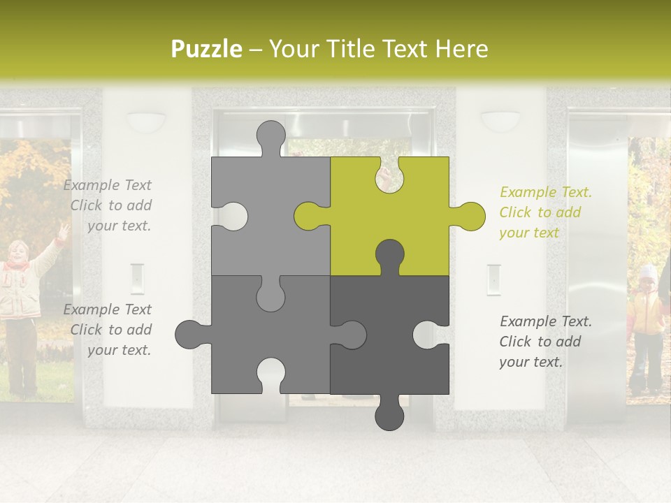 Young Floor Door PowerPoint Template