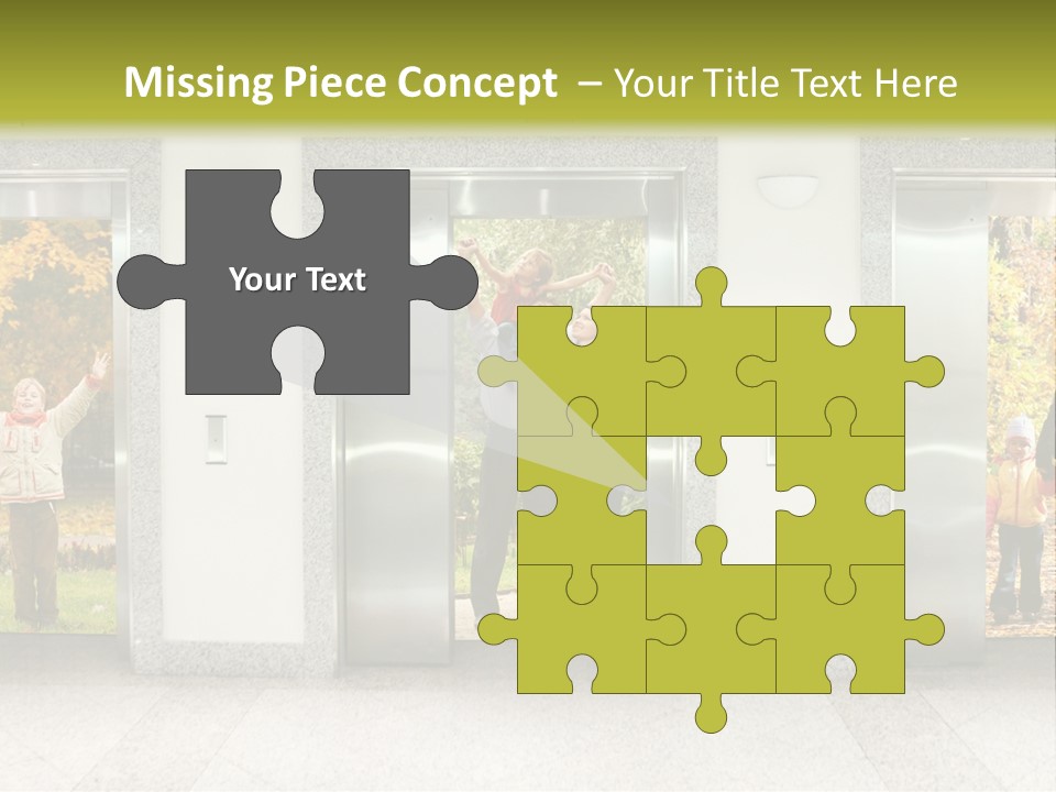 Young Floor Door PowerPoint Template