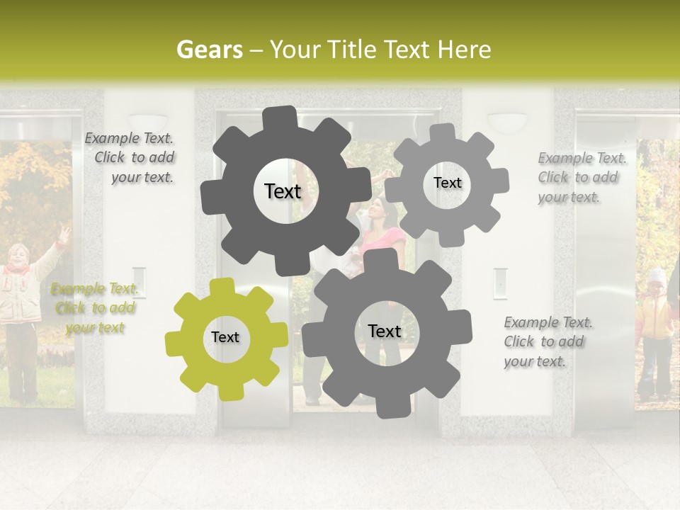 Young Floor Door PowerPoint Template