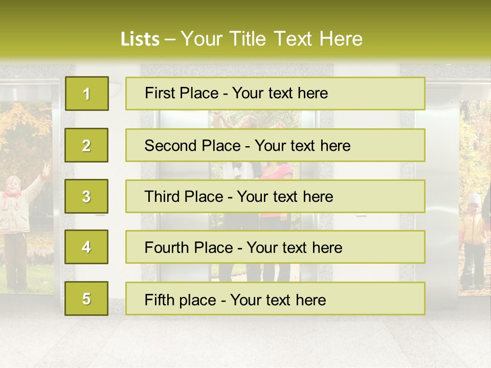 Young Floor Door PowerPoint Template