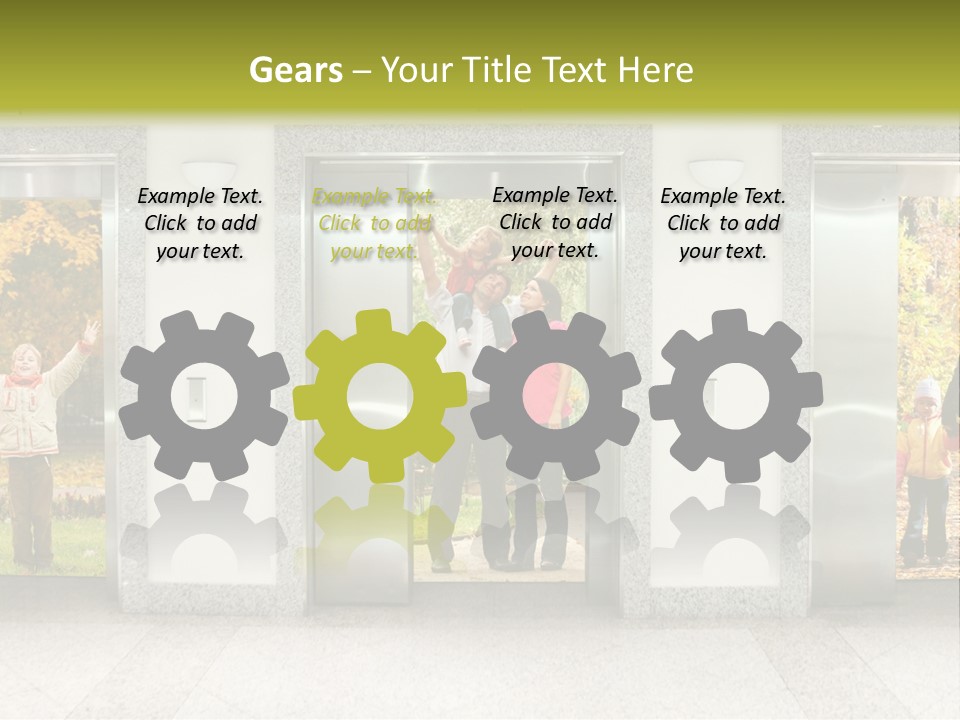 Young Floor Door PowerPoint Template