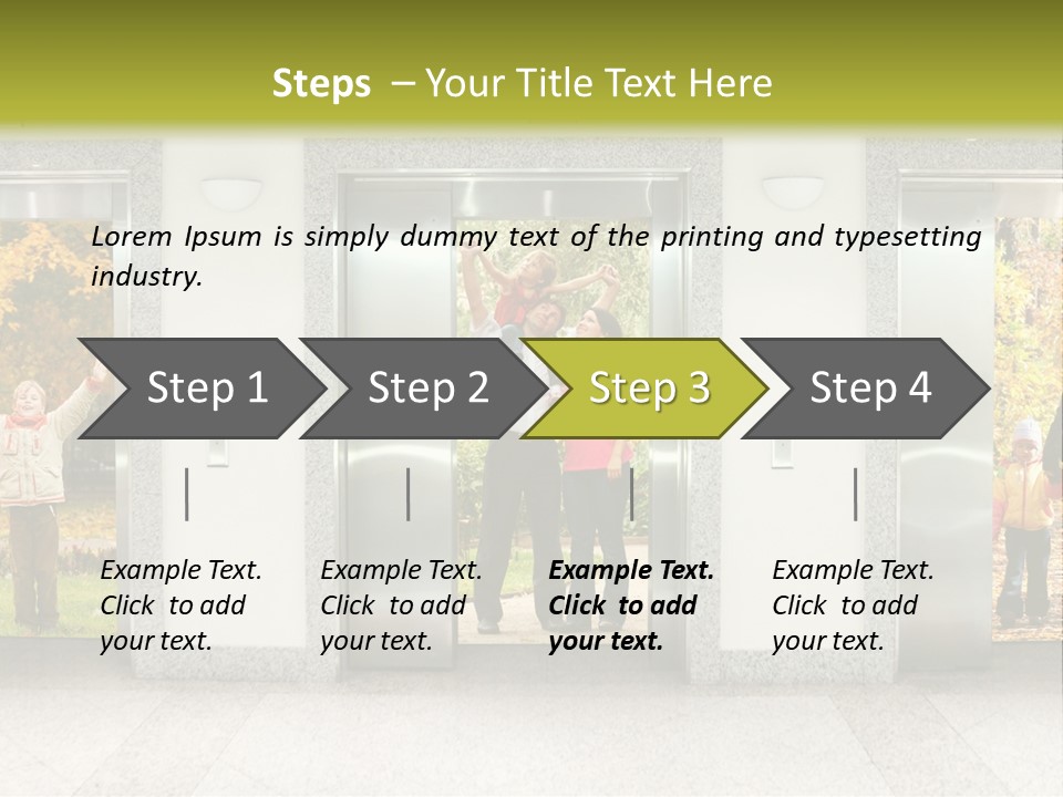 Young Floor Door PowerPoint Template