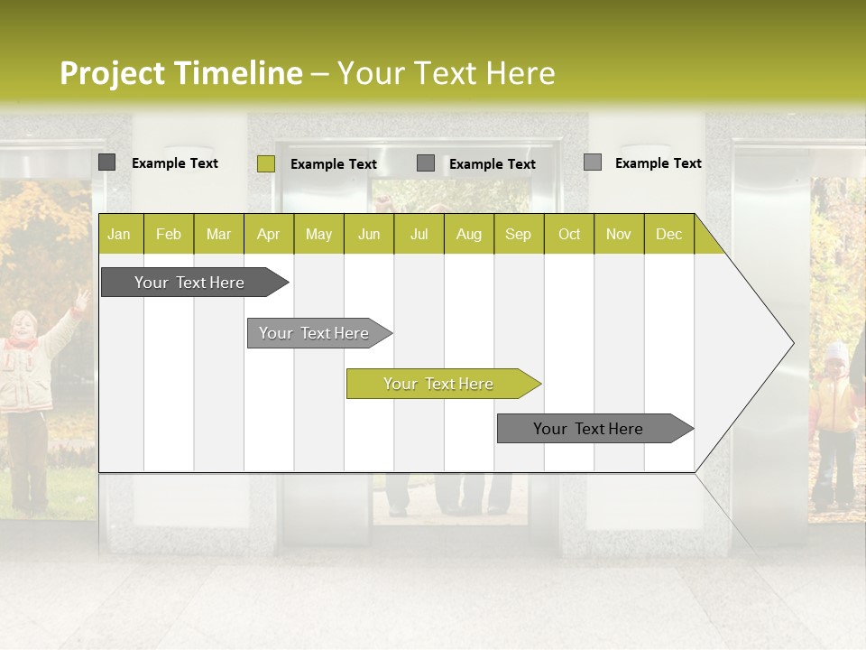 Young Floor Door PowerPoint Template