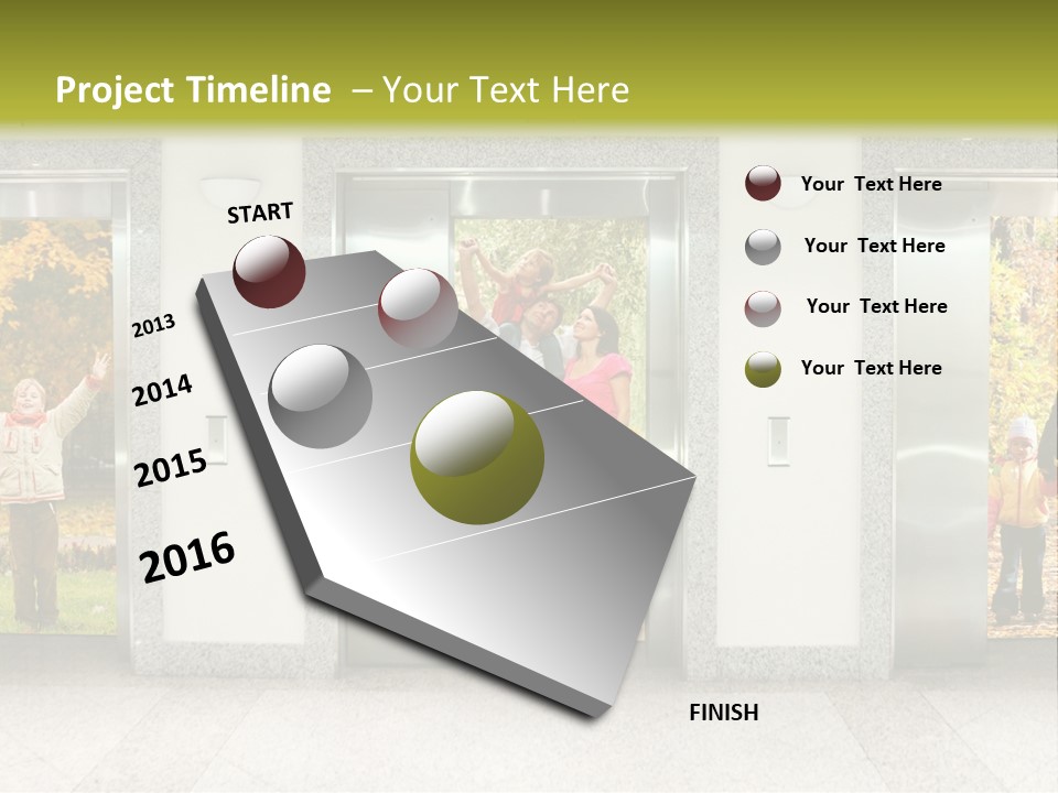 Young Floor Door PowerPoint Template