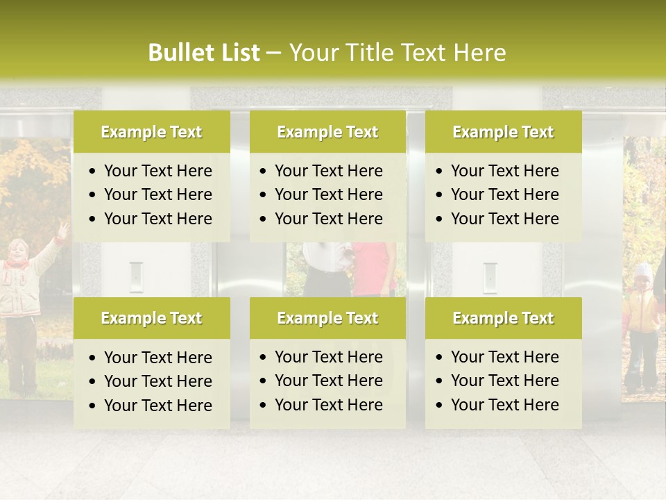 Young Floor Door PowerPoint Template
