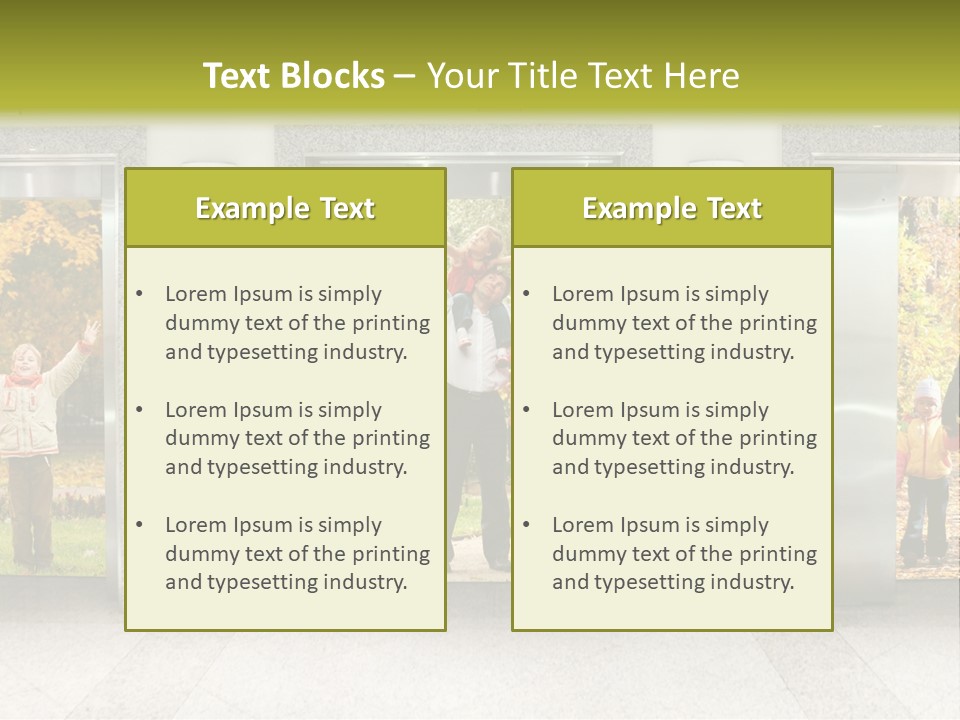 Young Floor Door PowerPoint Template