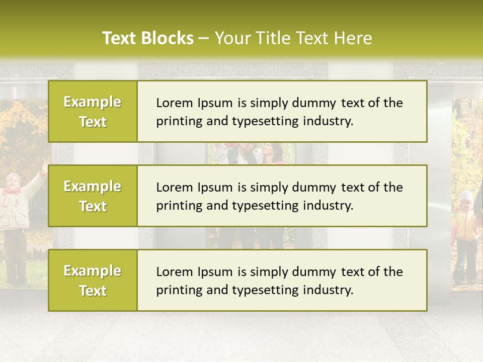 Young Floor Door PowerPoint Template