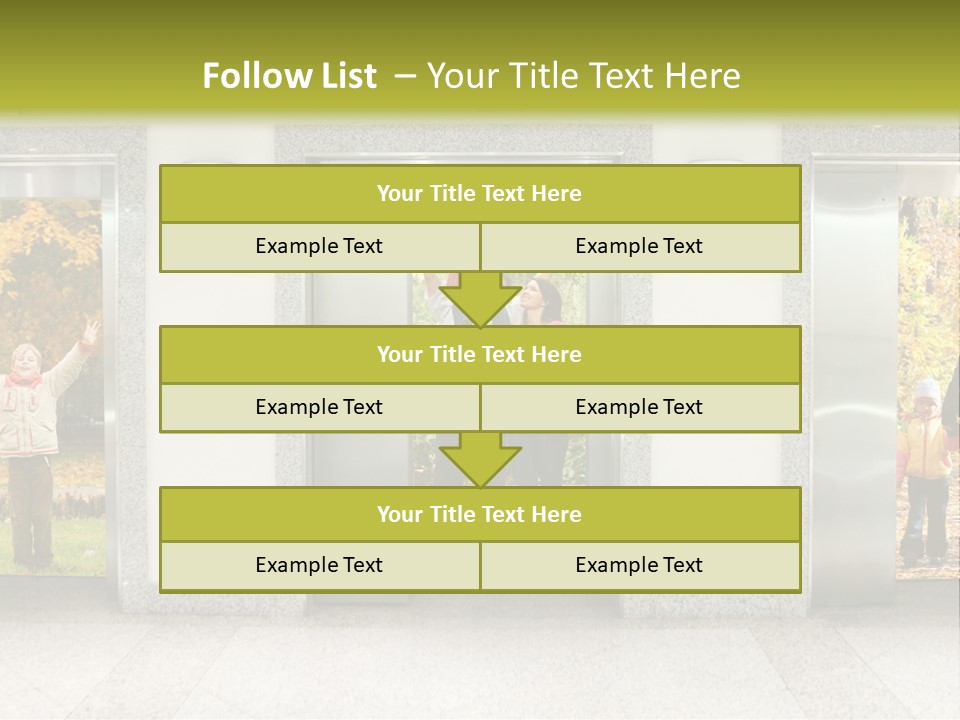 Young Floor Door PowerPoint Template