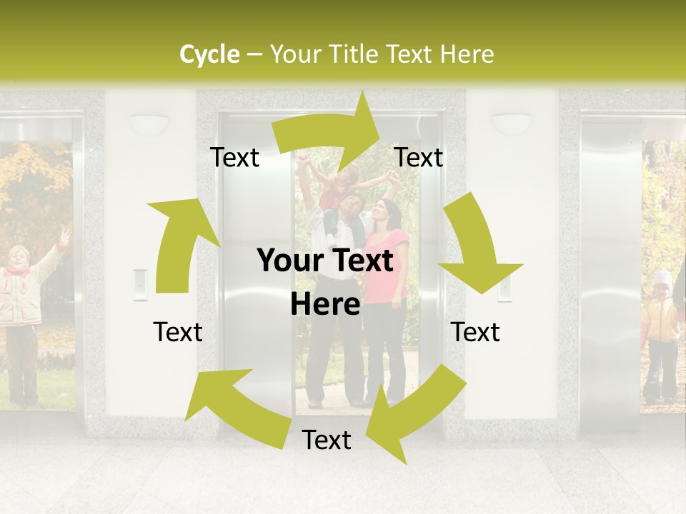Young Floor Door PowerPoint Template
