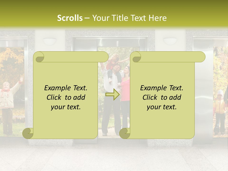 Young Floor Door PowerPoint Template