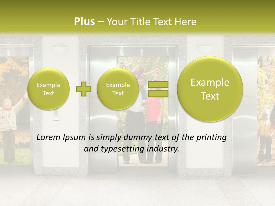 Young Floor Door PowerPoint Template