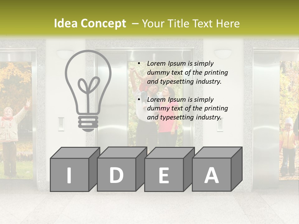 Young Floor Door PowerPoint Template