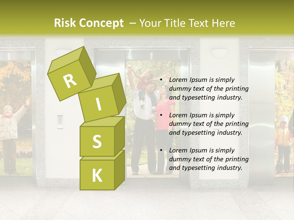 Young Floor Door PowerPoint Template