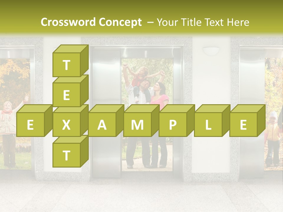 Young Floor Door PowerPoint Template