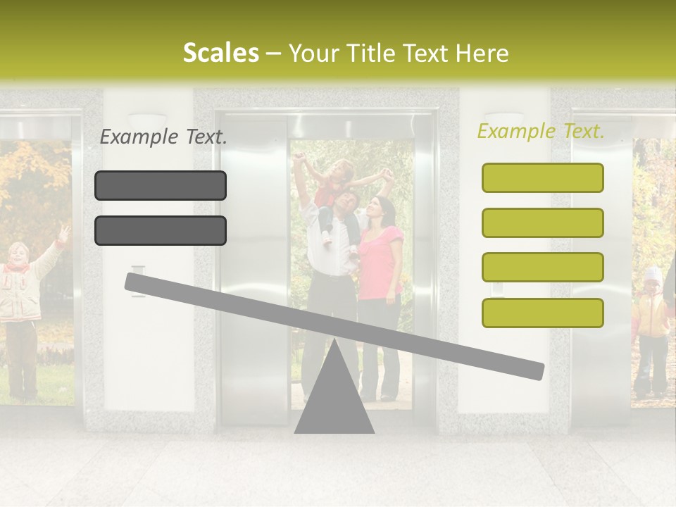 Young Floor Door PowerPoint Template