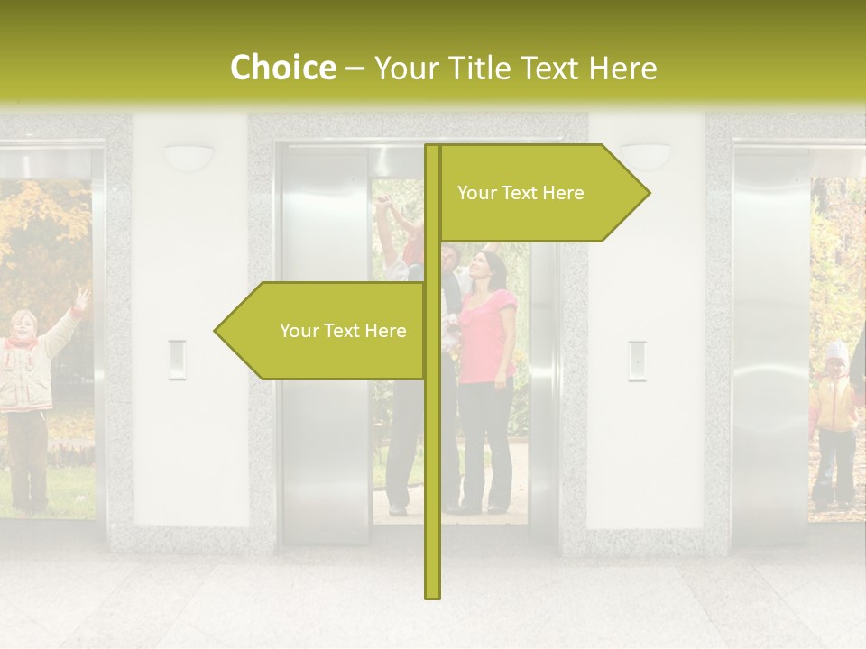Young Floor Door PowerPoint Template