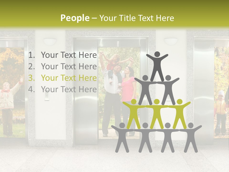 Young Floor Door PowerPoint Template