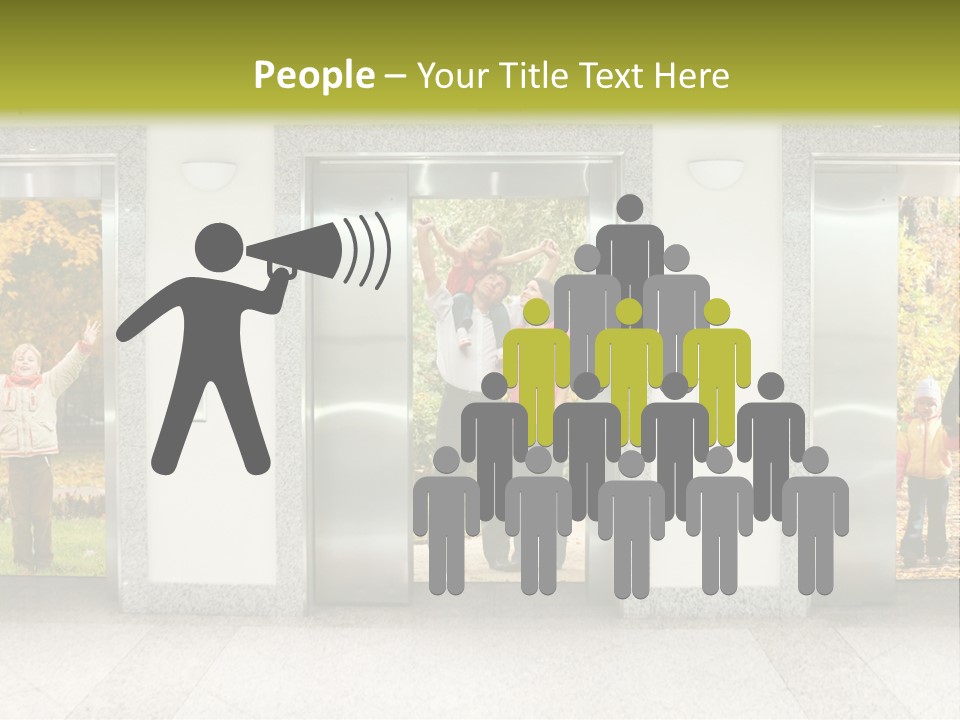 Young Floor Door PowerPoint Template